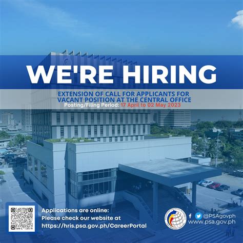 psa hris|Call for Applicants for Vacant Positions at the Central and Field .